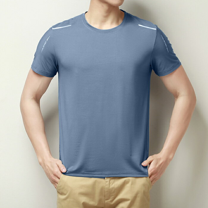 樂天商城 - Tシャツ メンズ 半袖 夏 接触冷感 ひんやり カットソー アイスシルク 吸汗速乾 薄手 蒸れない ドライTシャツ クルーネック スポーツウェア トレーニング ジム 登山 釣り アウトドアグッズ 運動 カジュアル 無地 おしゃれ