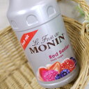 Le Fruit de MONIN　Red Berries Fruits Rouges Fruit Mix 1000ml バランスの取れた比率で、ストロベリー、ラズベリー、ブルーベリーをブレンド！ 完璧なまでのドリンクベースになっております。 とてもパワフルであり、トレンディーなフレーバーのもたらす酸味・甘みの調和は見事です。 　深みのあるダークレッドカラー。力強いブルーベリーの香りを伴う 複雑なベリーのアロマ。ナチュラルな食感をより感じる様にフルーツ由来の 種が入っており滑らかなジャムの様な口当たり。 3種の果実によるバランスの良い味わいが特徴です。 ◆名称：ノンアルコールシロップ ◆原材料：砂糖、フルーツピューレ(ストロベリー、ラズベリー、ブルーベリー）、イチゴの種/香料、着色料(紫ニンジン濃縮エキス)、酸味料、増粘剤(ペクチン：リンゴ由来)、保存料(ソルビン酸K) ◆内容量：1000ml ◆糖度60　果汁50% 良質のシュガーとフルーツピューレをブレンドした果肉入りの常温保存可能なシロップです。 SALE　訳あり　特価　特売　％OFF　モナンシロップ　かき氷用シロップ　フラッペ　ノンアルコールカクテル　ベリーベリー　ストロベリー　