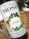 MONIN Irish syrup 700ml プリンのカラメルのようなコクのある芳ばしい味。 アイリッシュコーヒーのノンアルコール版。 ミルクやコーヒーとの相性バッチリ！ ◆容量：700ml ◆砂糖：800g/L　Brix(糖度)：63 ◆原材料名：砂糖、香料、カラメル色素 　　　　　（香料はコーヒーエキス等を使用しています。）1912年にフランスで生まれたモナンシロップは世界60カ国の カフェ、レストラン、バー、ホテルで愛用。 高品質、かつ新鮮な原料のみを厳選し、豊かな香りと素材そのままの味が楽しめる高濃度シロップです。