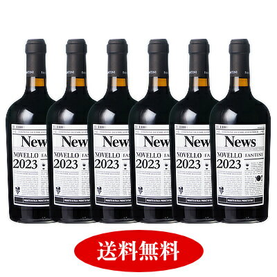 船便！ファンティーニ（ファルネーゼ） ヴィーノ ノヴェッロ 2023 6本セット【新酒ワイン】【赤ワインセット】【送料無料】 ワイン イタリア