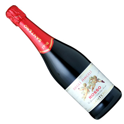 【イタリアワイン】【スパークリングワイン】天使のロッソ 750ml サンテロ社 ［甘口］［赤ワイン］