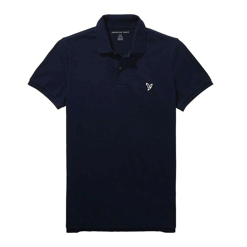 アメリカンイーグル AMERICAN EAGLE メンズ Men's スリムフィット ポロシャツ AE Slim Flex Polo Shirt ネイビー