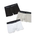 アメリカンイーグル AMERICAN EAGLE ボクサーパンツ 下着 AEO 3 Classic Trunk Underwear 3-Pack 3枚セット ブラック グレー ホワイト