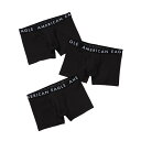 アメリカンイーグル AMERICAN EAGLE ボクサーパンツ 下着 AEO 3 Classic Trunk Underwear 3-Pack 3枚セット ブラック 無地