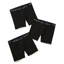 アメリカンイーグル AMERICAN EAGLE ボクサーパンツ 下着 AEO 6 Classic Boxer Brief 3-Pack 3枚セット ブラック 無地