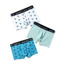 アメリカンイーグル AMERICAN EAGLE メンズ Men 039 s ボクサーパンツ 下着 3枚セット AEO 4.5 Classic Boxer Brief 3-Pack ホワイト ミント ターコイズブルー