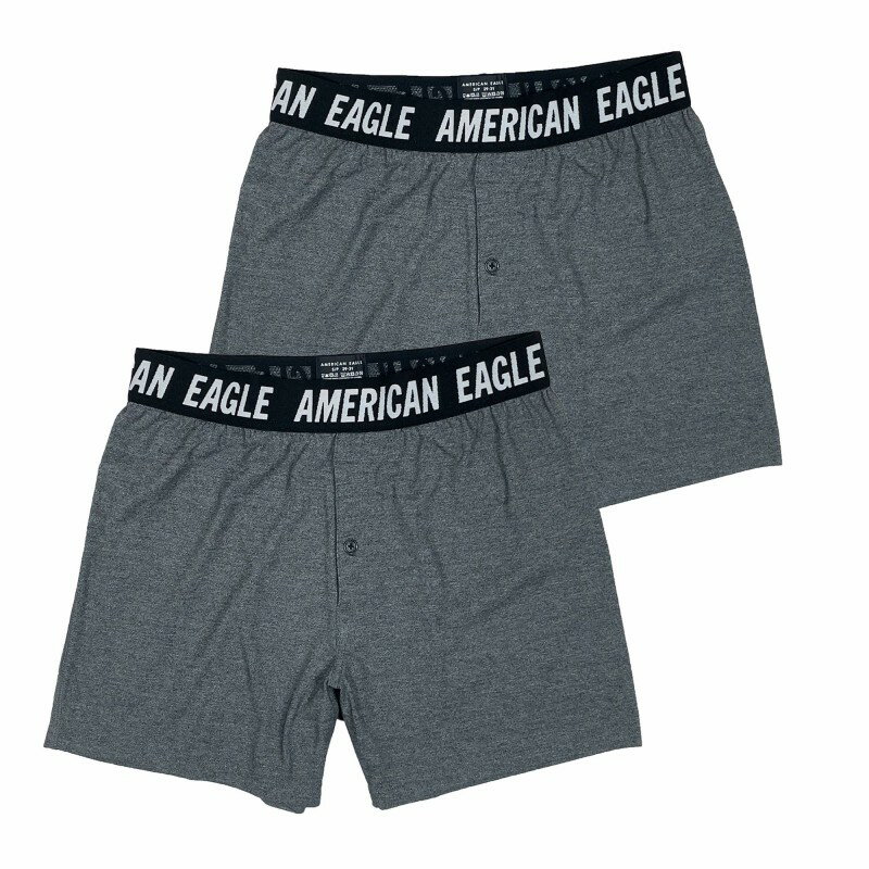 (アメリカンイーグル)AMERICAN EAGLE メンズ Men's トランクス 下着 アンダーウェア 2枚セット AEO Eagle Stretch Boxer Short 2-Pack