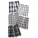 アメリカンイーグル AMERICAN EAGLE メンズ Men's トランクス 下着 5枚セット AEO Plaid Stretch Boxer Short 5-Pack グレー系 チェック柄
