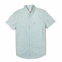 AJC[O AMERICAN EAGLE Y Men's  IbNXtH[h Vc AE Short-Sleeve Oxford Button-Up Shirt ~g Mint