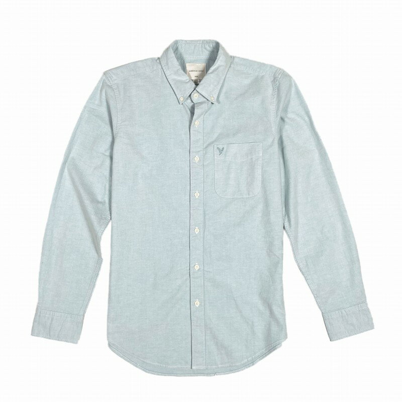 アメリカンイーグル AMERICAN EAGLE メンズ Men 039 s スリムフィット 長袖 オックスフォード シャツ AE Slim Fit Oxford Button-Up Shirt ミント Mint