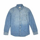 アメリカンイーグル AMERICAN EAGLE メンズ Men's スタンダードフィット 長袖 デニムシャツ AE Denim Shirt ライトウォッシュ