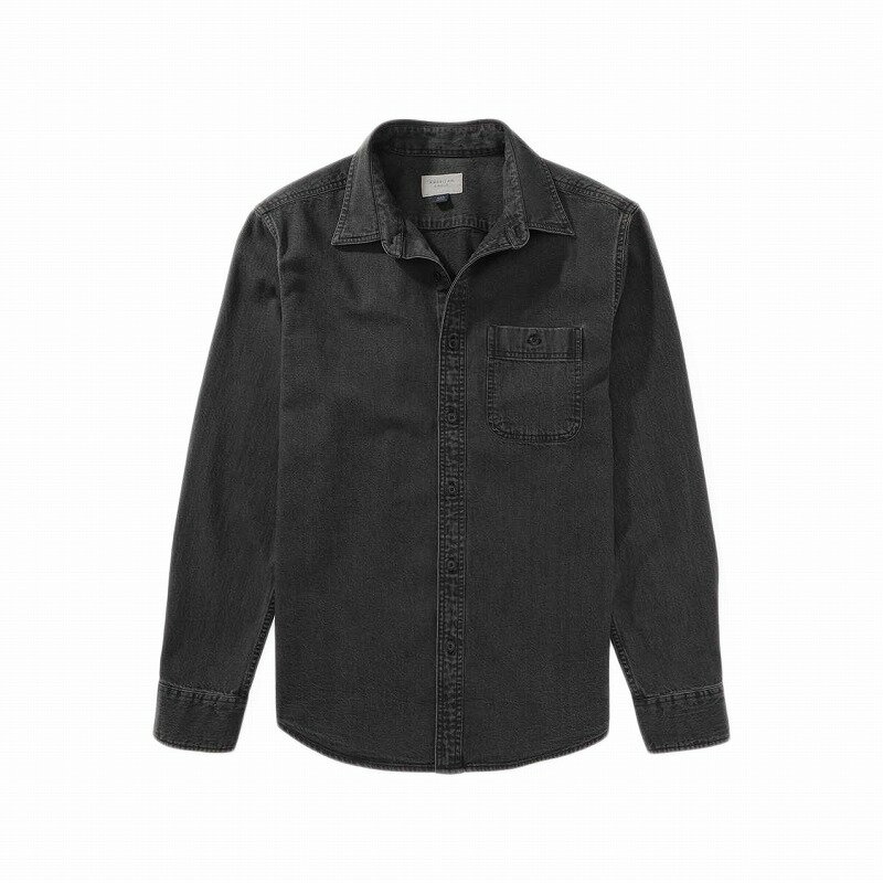アメリカンイーグル AMERICAN EAGLE メンズ Men's クラシックフィット 長袖 デニムボタンシャツ AE Denim Button Up Shirt ブラック