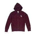 アメリカンイーグル AMERICAN EAGLE メンズ Men's パーカー フーディ ジップアップ AE Fleece Graphic Zip-Up Hoodie あずき色 Maroon