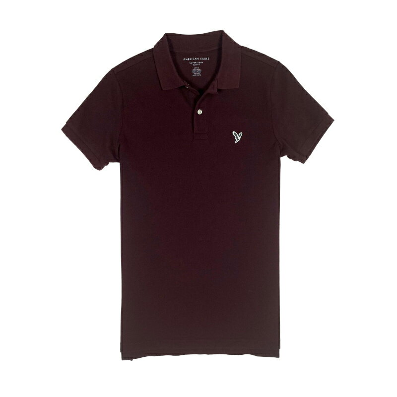 ꥫ󥤡 AMERICAN EAGLE  Men's եå ݥ AE Slim Flex Polo Shirt Сǥ Burgundy