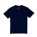 アメリカンイーグル AMERICAN EAGLE メンズ Men 039 s 半袖 ヘンリーネック Tシャツ AE Short-Sleeve Henley Icon T-Shirt ワンポイント ネイビー Navy