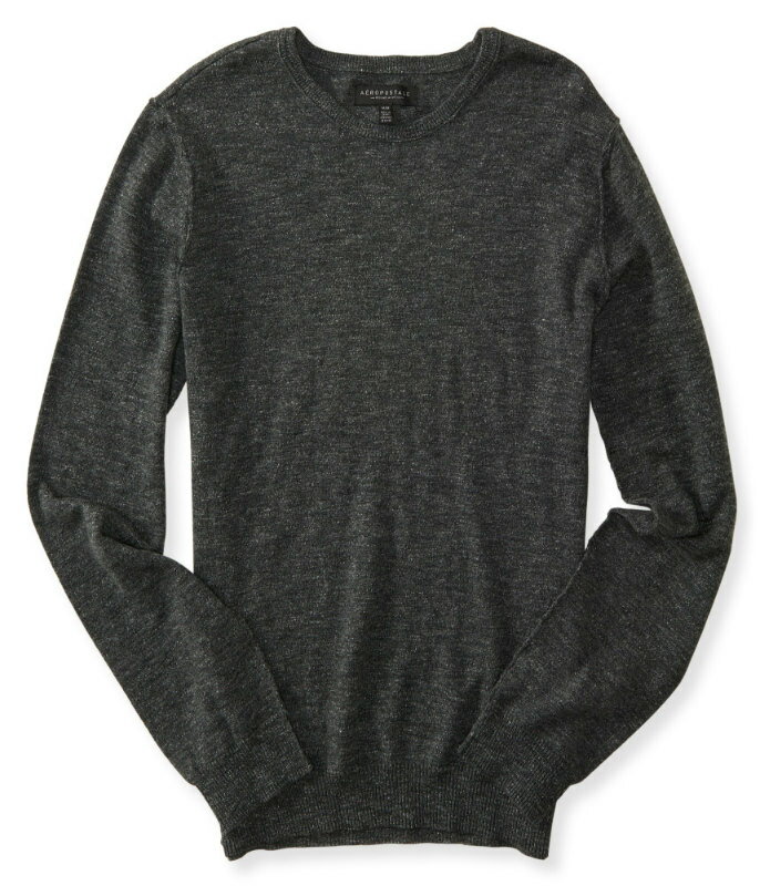 エアロポステール AEROPOSTALE メンズ Men's セーター Solid Crew Neck Sweater チャコールヘザーグレー Charcoal Heather Grey