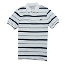 GA|Xe[ AEROPOSTALE Y Mens  |Vc A87 Striped Jersey Polo zCg White