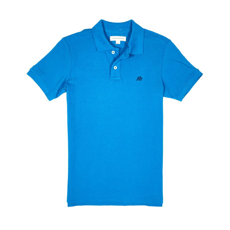 エアロポステール AEROPOSTALE メンズ Men's 半袖 ピケ ポロシャツ A87 Logo Pique Polo オーシャンパシフィック