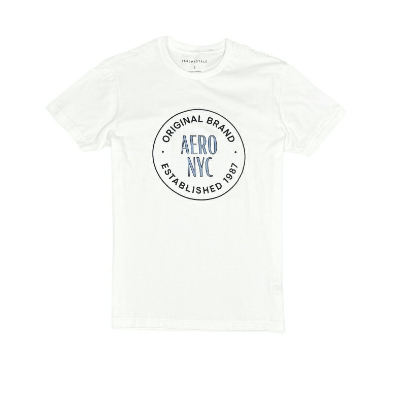 楽天ビナアウトフィッターズ楽天市場店エアロポステール AEROPOSTALE メンズ Men's 半袖 Tシャツ Aero NYC Circle Graphic Tee ホワイト
