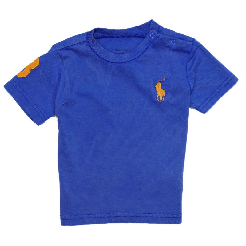 ラルフローレン　ベビー服 (ポロ ラルフローレン) POLO RALPH LAUREN ベビー 男の子 半袖 Tシャツ Cotton Jersey Crewneck T-Shirt ニューアイリス New Iris