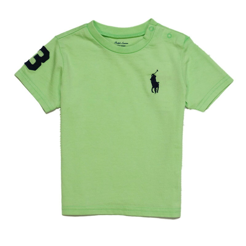ラルフローレン RALPH LAUREN ベビー 男の子 半袖 Tシャツ Cotton Jersey Crewneck T-Shirt ニューライム New Lime