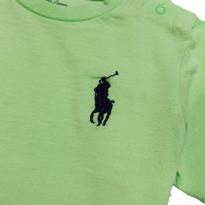 ラルフローレン RALPH LAUREN ベビー 男の子 半袖 Tシャツ Cotton Jersey Crewneck T-Shirt ニューライム New Lime