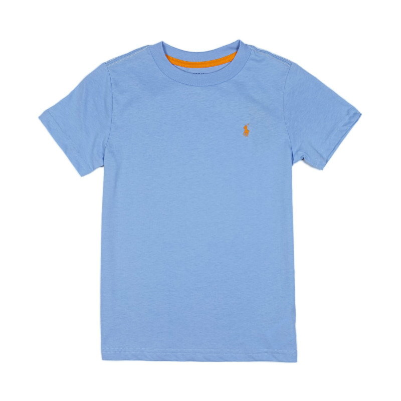 ݥ ե POLO RALPH LAUREN ܡ Boys Ⱦµ T Cotton Jersey Crewneck T-Shirt  ֥롼 Collin Blue