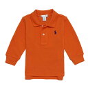 t[ RALPH LAUREN xr[ j̎q  |Vc Cotton Mesh Long-Sleeve Polo xbhtH[h IW Bedford Orange