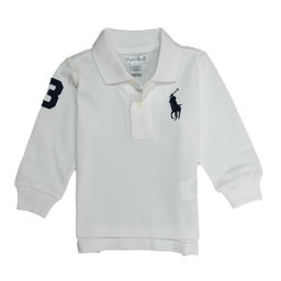 ラルフローレン RALPH LAUREN ベビー 男の子 長袖 ポロシャツ Cotton Mesh Long-Sleeve ホワイト White