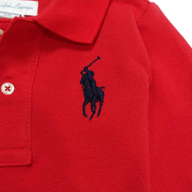 ラルフローレン RALPH LAUREN ベビー 男の子 長袖 ポロシャツ Cotton Mesh Long-Sl...
