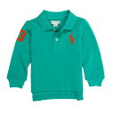 ラルフローレン　ベビー服 ラルフローレン RALPH LAUREN ベビー 男の子 長袖 ポロシャツ Cotton Mesh Long-Sleeve Polo ペルシアン グリーン Persian Green