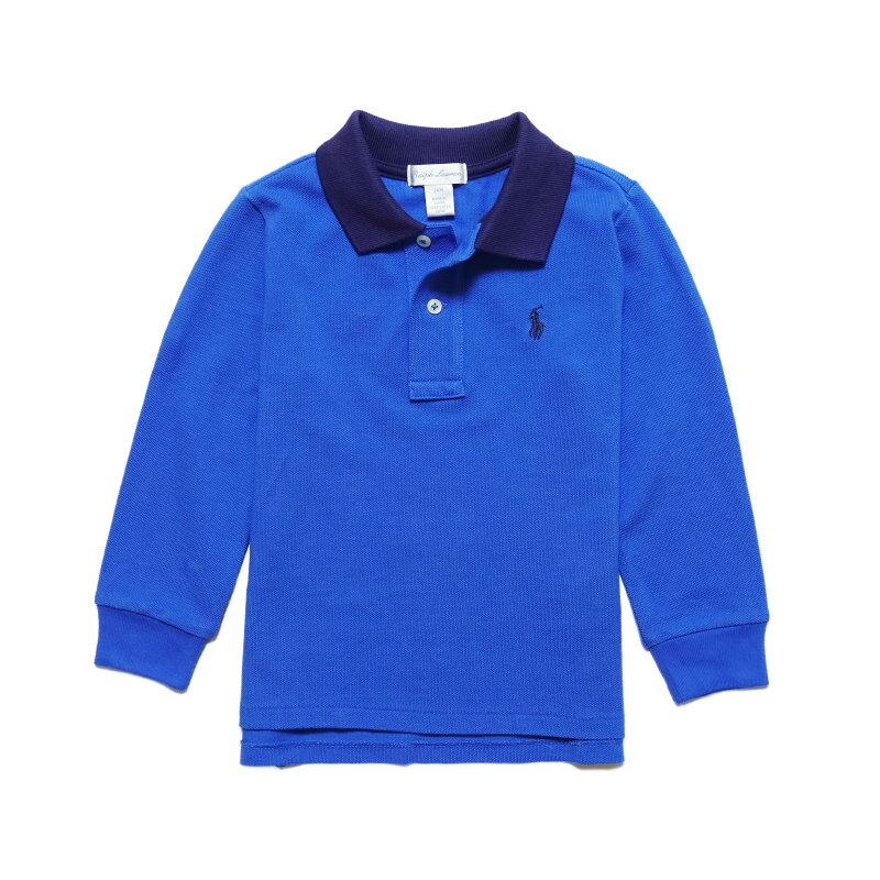 ラルフローレン　ベビー服 ラルフローレン RALPH LAUREN ベビー 男の子 長袖 ポロシャツ Cotton Mesh Long-Sleeve Polo