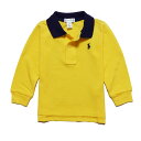 ラルフローレン RALPH LAUREN ベビー 男の子 長袖 ポロシャツ Cotton Mesh Long-Sleeve Polo クローム イエロー Chrome Yellow