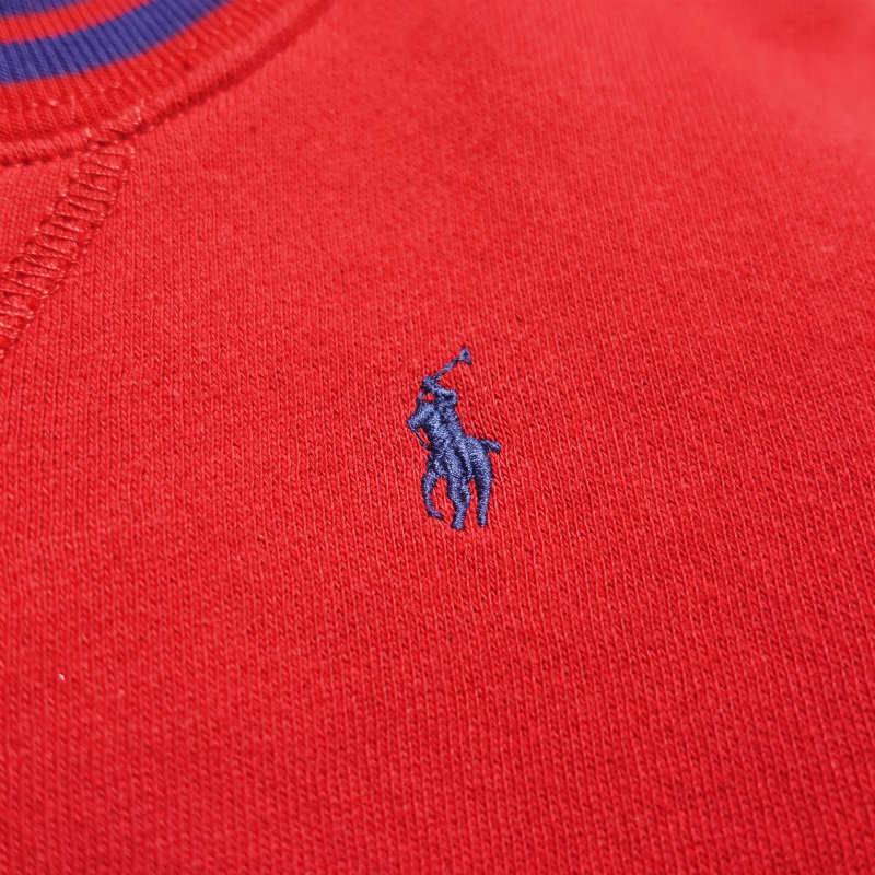 ポロ ラルフローレン POLO RALPH LAUREN ベビー Baby 男の子 トレーナー Cotton-Blend-Fleece Sweatshirt レッド Faded Red