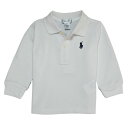 t[ RALPH LAUREN xr[ j̎q  |Vc Cotton Mesh Long-Sleeve Polo zCg White