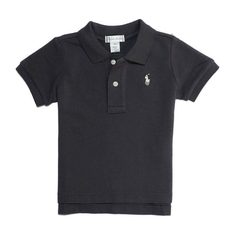 (ラルフローレン)RALPH LAUREN ベビー 男の子 半袖 ポロシャツ Cotton Mesh Polo Shirt ダークスレート Dark Slate