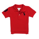 ラルフローレン　ベビー服 ラルフローレン RALPH LAUREN ベビー 男の子 半袖 ポロシャツ Cotton Mesh Polo Shirt シグナルレッド Signal Red