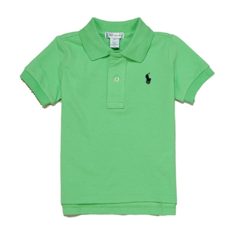 ラルフローレン　ベビー服 ラルフローレン RALPH LAUREN ベビー 男の子 半袖 ポロシャツ Cotton Mesh Polo Shirt ニューライム New Lime