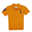 ラルフローレン　ベビー服 (ラルフローレン) RALPH LAUREN ベビー 男の子 半袖 ポロシャツ Cotton Mesh Polo Shirt タイ オレンジ Thai Orange