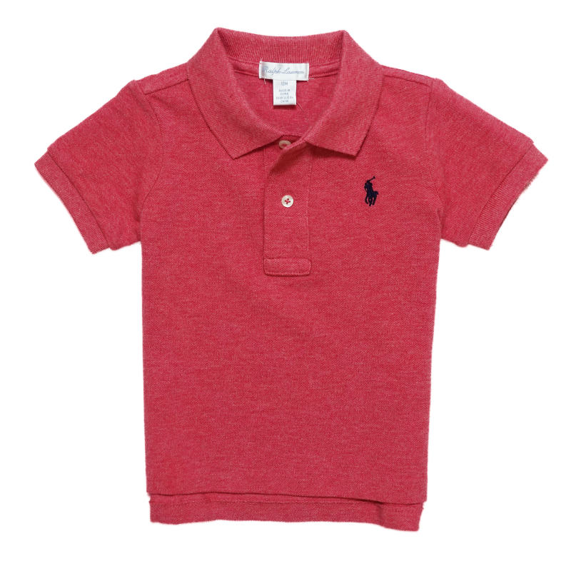 ե RALPH LAUREN ٥ӡ ˤλ ݥ Cotton Mesh Polo Shirt  إ Salmon Heather