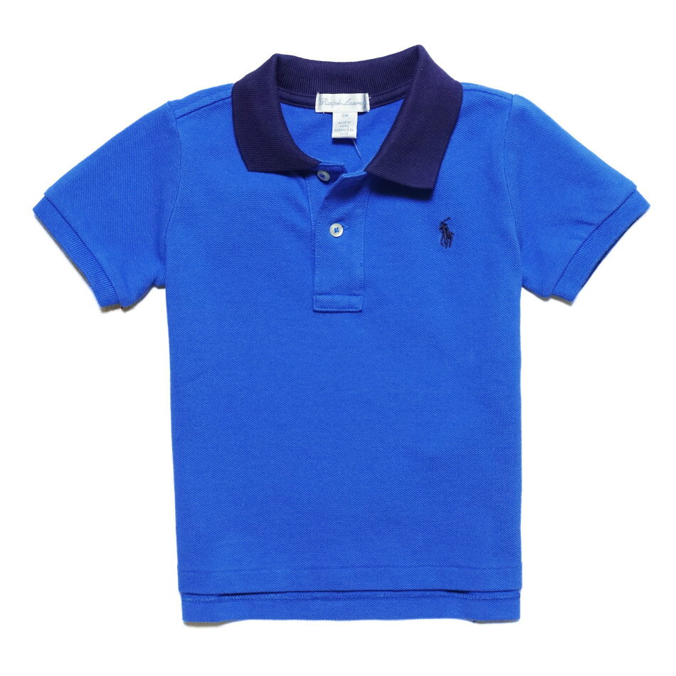 ラルフローレン RALPH LAUREN ベビー 男の子 半袖 ポロシャツ Cotton Mesh Polo Shirt カイト ブルー Kite Blue