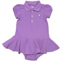 ポロ ラルフローレン POLO RALPH LAUREN ベビー 女の子 ポロドレス&ブルマー Cotton Polo Dress & Bloomer パープル