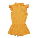 ラルフローレン　ベビー服 ラルフローレン RALPH LAUREN ベビー 女の子 フラッタースリーブ ロンパース Flutter-Sleeve Mesh Romper オレンジ Fair Orange