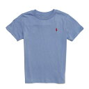 | t[ POLO RALPH LAUREN {[CY Boys  TVc Cotton Jersey Crewneck T-Shirt u[ Channel Blue