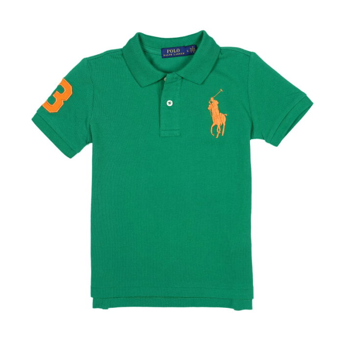 ポロ ラルフローレン POLO RALPH LAUREN ボーイズ Boys 半袖 ポロシャツ ビッグポニー Big Pony Cotton Mesh Polo Shirt カヤック グリーン