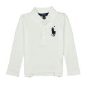 ポロ ラルフローレン POLO RALPH LAUREN ガールズ Girls 長袖 ポロシャツ Big Pony Stretch Mesh Polo ホワイト White