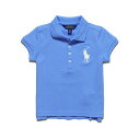 ポロ ラルフローレン POLO RALPH LAUREN ガールズ Girls 半袖 ポロシャツ Big Pony Stretch Mesh Polo ハーバー アイランド ブルー Harbor Island Blue