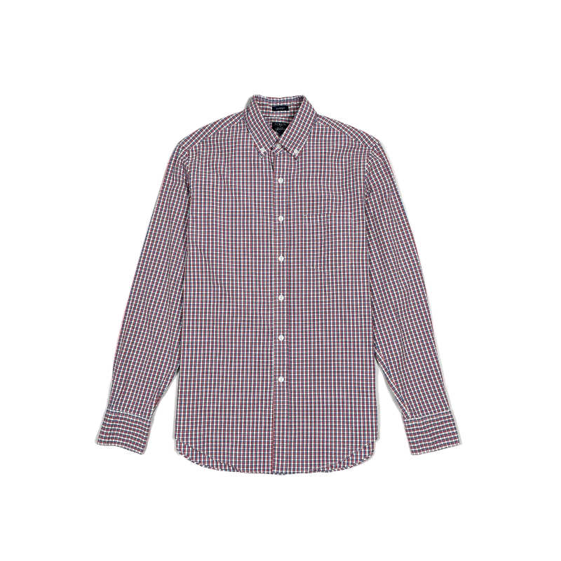 ジェイクルー J.Crew メンズ Men’s 長袖 シャツ Regular Flex Washed Casual Shirt レッド ホワイト ブルー Red White Blue Tattersal