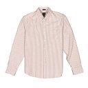 ジェイクルー J.Crew メンズ Men’s 長袖 シャツ オックスフォードシャツ スリムフィット Slim Flex Oxford Shirt ブリックレッド ホワイト