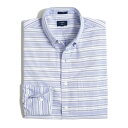 ジェイクルー ジェイクルー J.Crew 長袖シャツ　Slim Sunwashed Oxford Shirt In Multi Stripe ブルー Blue Varigated Stripe